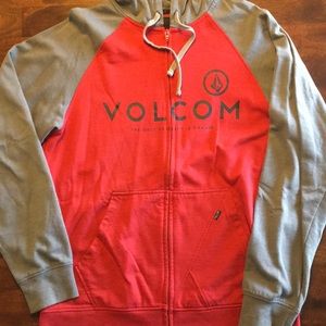 Men’s red volcom hoodie